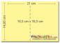 Preview: Faltkarte DIN A6 mit Briefumschlag DIN C6 in gelb