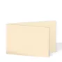 Preview: Doppelkarte - Faltkarte 240g/m² DIN A6 quer in creme