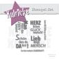 Preview: Kulricke Stempelset "Freundschaft" Clear Stamp