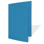 Preview: Doppelkarte - Faltkarte 240g/m² DIN A6 in pazifikblau