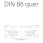 Preview: Klappkarte blanko DIN B6 quer (eigenes Design)