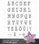 Preview: Kulricke Stempelset "ABC groß" Clear Stamp