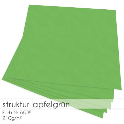 Cardstock "Struktur" 12"x12" 210g/m² (30,5 x 30,5cm) in struktur apfelgrün