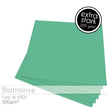 Cardstock 12"x12" 300g/m² (30,5 x 30,5cm) in blattminze