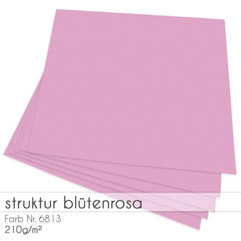 Cardstock "Struktur" 12"x12" 210g/m² (30,5 x 30,5cm) in struktur blütenrosa