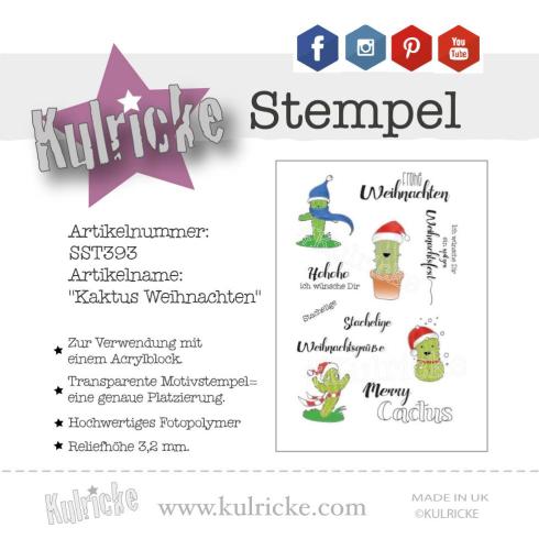 Kulricke Stempelset "Kaktus Weihnachten"