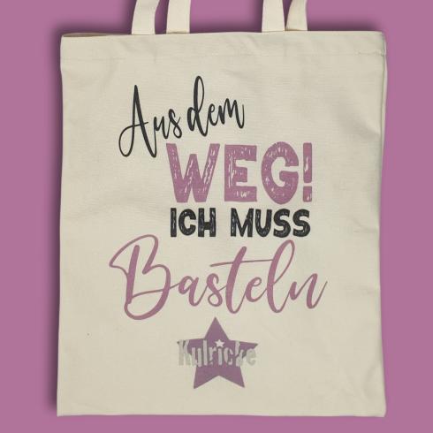 Gratis ab 30 € - Kulricke Baumwolltasche | Jutebeutel | Einkaufstasche | Umhängetasche