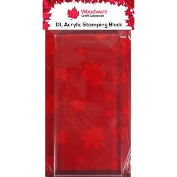 Woodware Acrylic Stamping DL Block (WW2982) Stempelblock