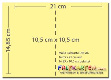 Doppelkarte - Faltkarte 220g/m² DIN A6 in lachs (Sonderposten)