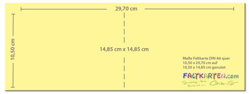 Doppelkarte - Faltkarte 240g/m² DIN A6 quer in nachtblau