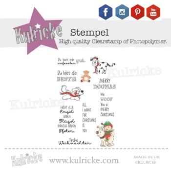 Stempel-Set "Weihnachten Hunde"