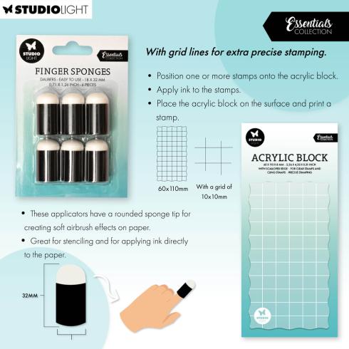 Studio Light - Acrylblock - Acrylic Stamp Block