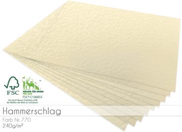 Cardstock - Bastelpapier 240g/m² DIN A4 in hammerschlag