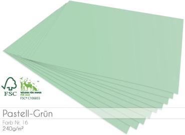 Cardstock - Bastelpapier 240g/m² DIN A4 in pastell grün