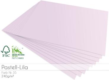 Cardstock - Bastelpapier 240g/m² DIN A4 in pastell-lila