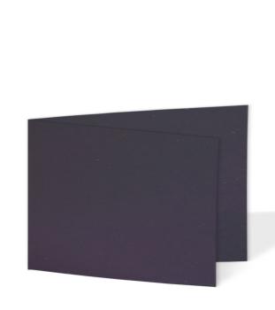Doppelkarte - Faltkarte 220g/m² DIN B6 quer in kraft saphirblau