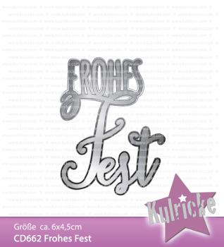 Kulricke "Frohes Fest" Stanze - Craft Die
