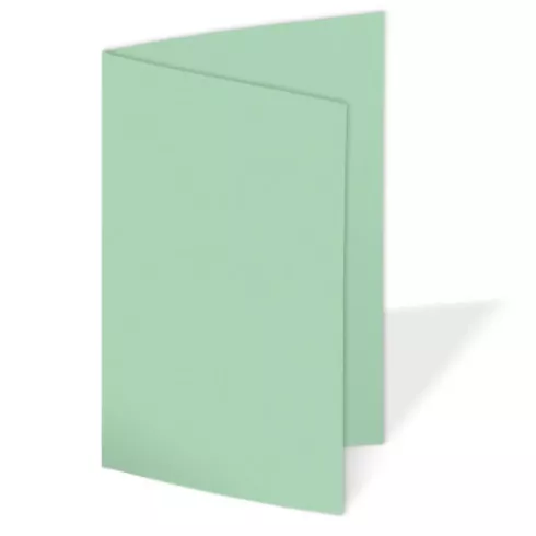 Doppelkarte - Faltkarte 240g/m² DIN A6 in pastell grün