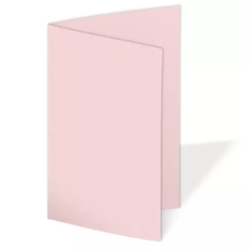 Doppelkarte - Faltkarte 240g/m² DIN B6 in babypink