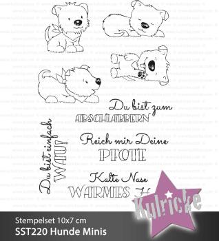 Kulricke Stempelset "Hunde minis" Clear Stamp