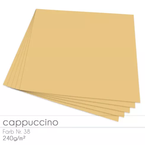 Cardstock 12"x12" 240g/m² (30,5 x 30,5cm) in cappuccino