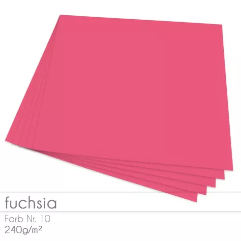 Cardstock 12"x12" 240g/m² (30,5 x 30,5cm) in fuchsia