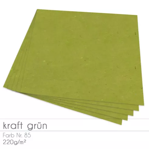 Cardstock 12"x12" 220g/m² (30,5 x 30,5cm) in kraft grün