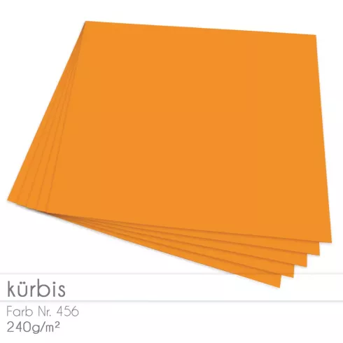Cardstock 12"x12" 240g/m² (30,5 x 30,5cm) in kürbis