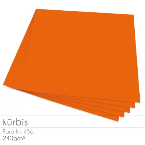 Cardstock 12"x12" 240g/m² (30,5 x 30,5cm) in orange