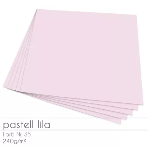 Cardstock 12"x12" 240g/m² (30,5 x 30,5cm) in pastell lila