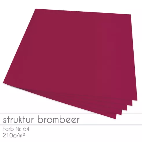 Cardstock 12"x12" 200g/m² (30,5 x 30,5cm) in struktur brombeere