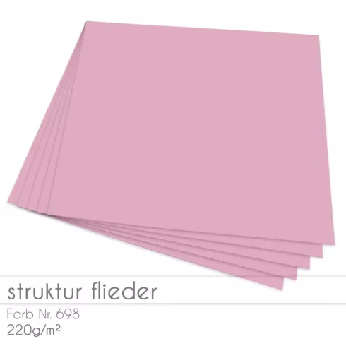 Cardstock 12"x12" 220g/m² (30,5 x 30,5cm) in struktur flieder