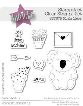 Kulricke Stempel "Koala Liebe" Clear Stamp