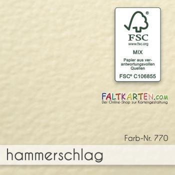 Cardstock 12"x12" 240g/m² (30,5 x 30,5cm) in hammerschlag