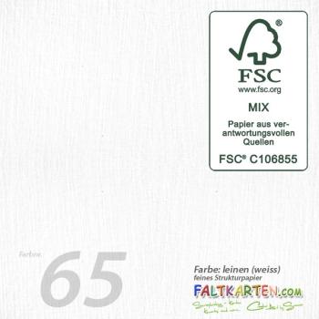 Cardstock 12"x12" 240g/m² (30,5 x 30,5cm) in leinen (weiss)