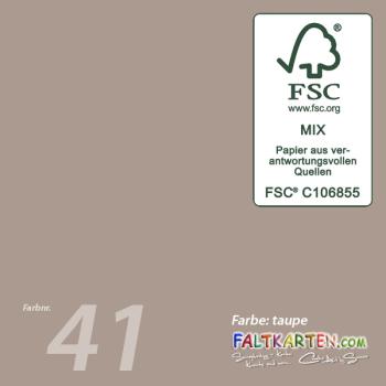 Cardstock 12"x12" 220g/m² (30,5 x 30,5cm) in taupe