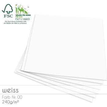 Cardstock 12"x12" 240g/m² (30,5 x 30,5cm) in weiss