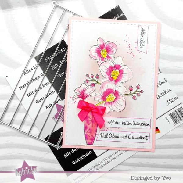 Kulricke Stempel "Orchideen" Clear Stamp
