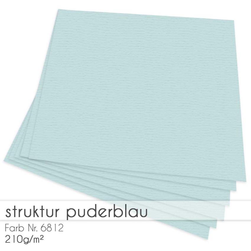 Cardstock "Struktur" 12"x12" 210g/m² (30,5 x 30,5cm) in struktur puderblau