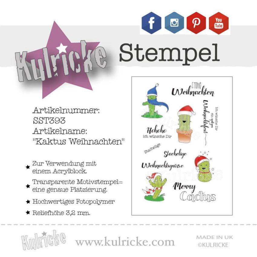 Kulricke Stempelset "Kaktus Weihnachten"