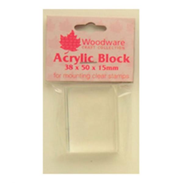 Woodware - Acrylic block 38x50mm Small - Stempelblock