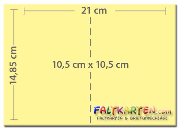 Faltkarte DIN A6 mit Briefumschlag DIN C6 in weiss