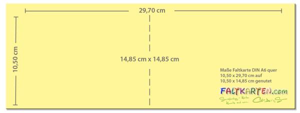 Doppelkarte - Faltkarte 240g/m² DIN A6 quer in weiss