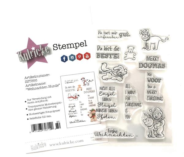 Stempel-Set "Weihnachten Hunde"