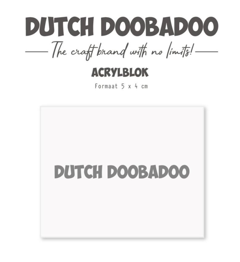 Dutch Doobadoo - Acryl-Stempelblock "Acrylic Stamp Block" 40x50mm