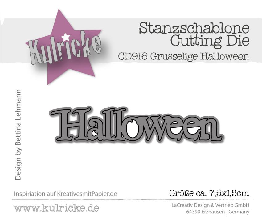 Kulricke Stanzschablone "Gruselige Halloween" Craft Die 