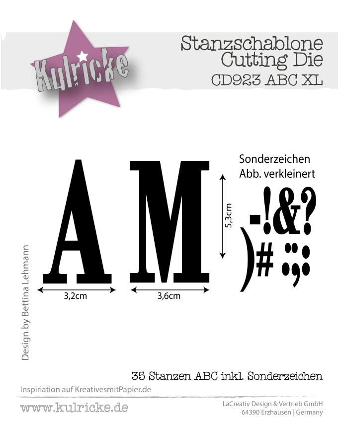 Kulricke Stanzschablone "ABC XL" Craft Die 