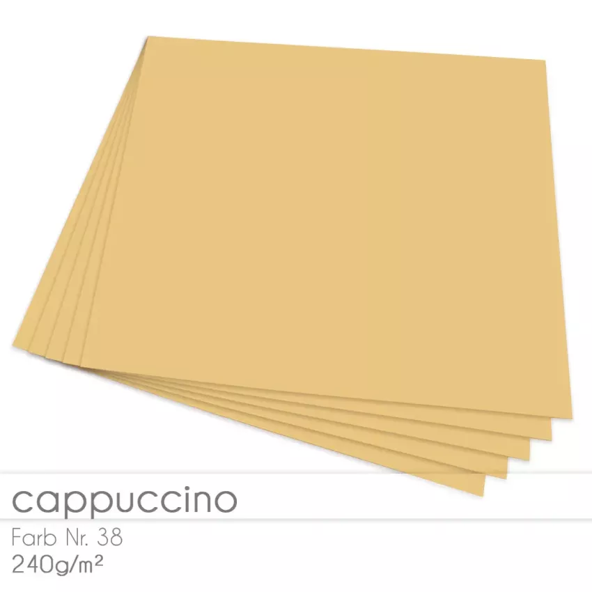 Cardstock 12"x12" 240g/m² (30,5 x 30,5cm) in cappuccino