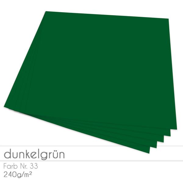 Cardstock 12"x12" 240g/m² (30,5 x 30,5cm) in dunkelgrün