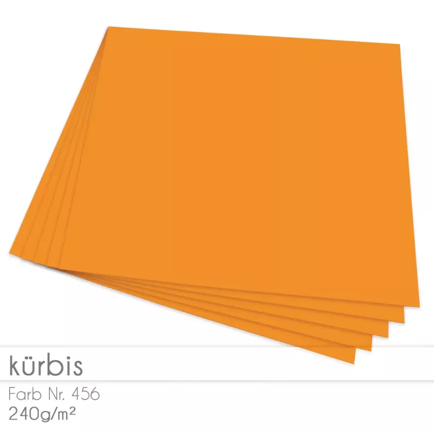 Cardstock 12"x12" 240g/m² (30,5 x 30,5cm) in kürbis